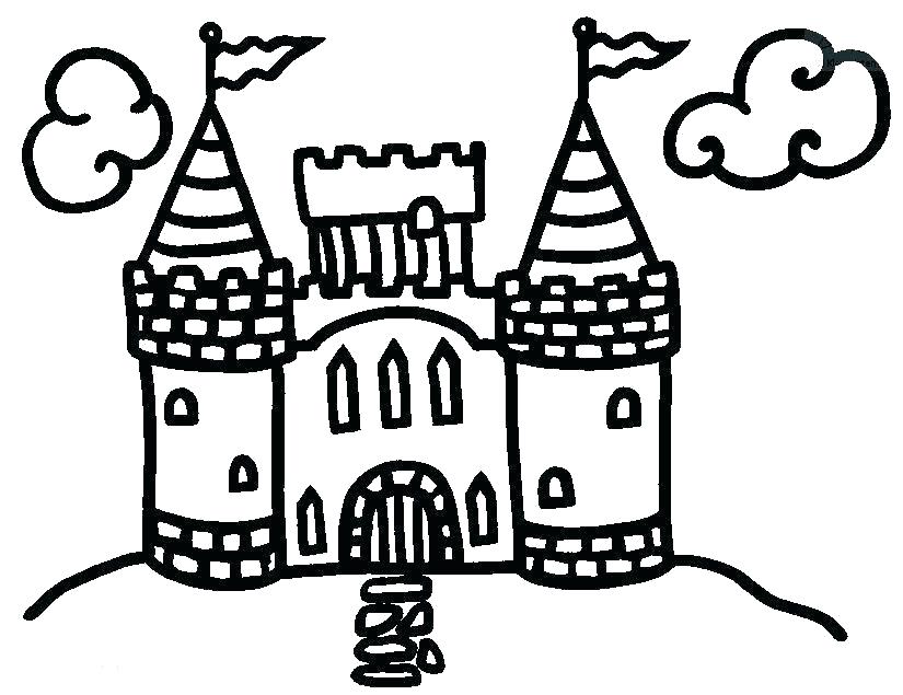 825x635 Free Printable Disney Castle Coloring Pages Page Princess Co