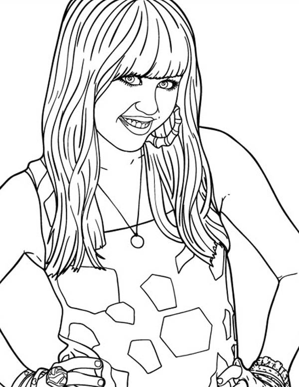 600x776 Disney Channel Hannah Montana Movie Coloring Page
