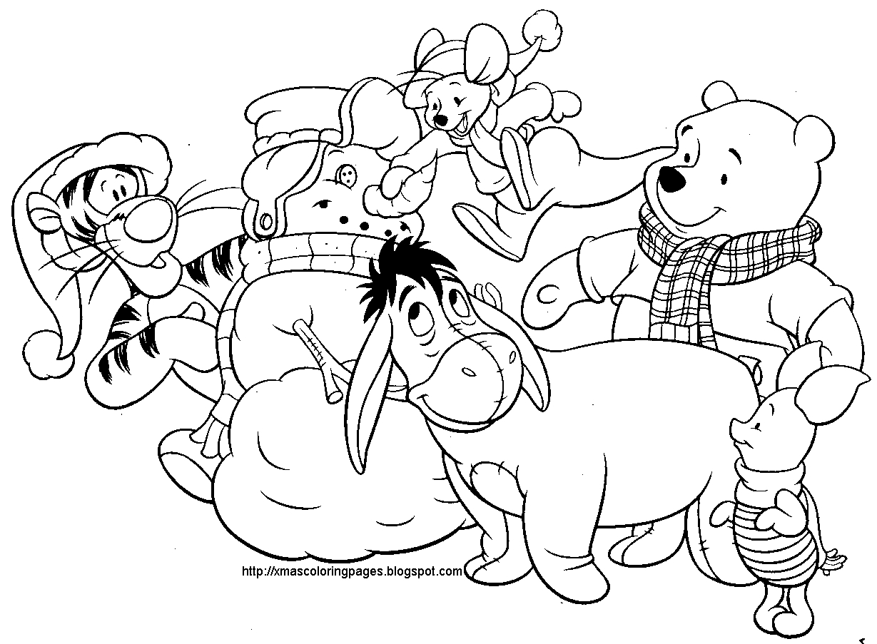 1229x903 Dibujos Para Imprimir Disney Christmas Coloring Pages