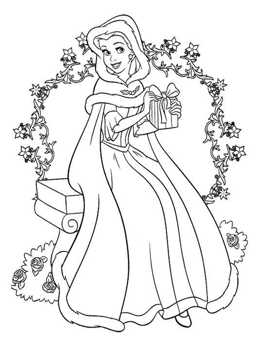 550x748 Disney Christmas Coloring Pages