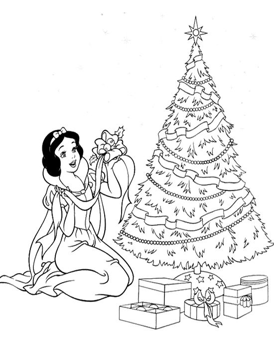 550x692 Free Printable Disney Princess Christmas Coloring Pages Coloring