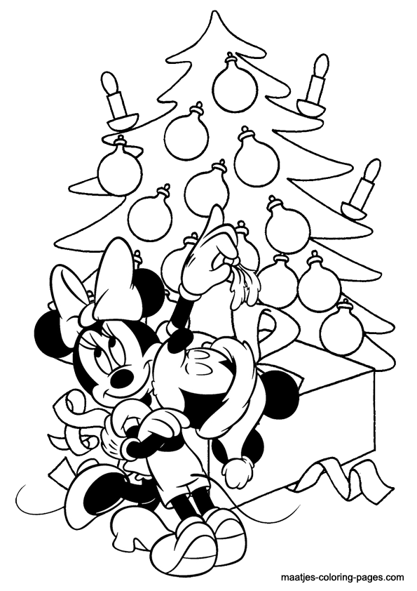 595x842 Mickey Mouse Christmas Coloring Pages To Download And Print For Free