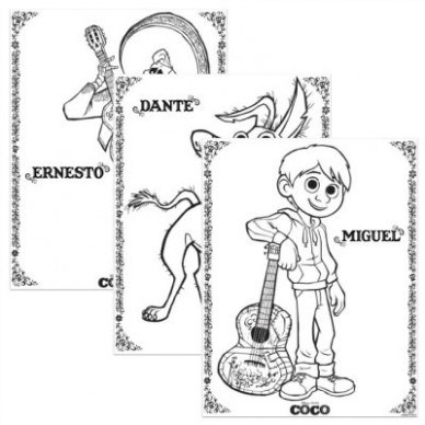 388x388 Disney Pixar Coco Coloring Pages