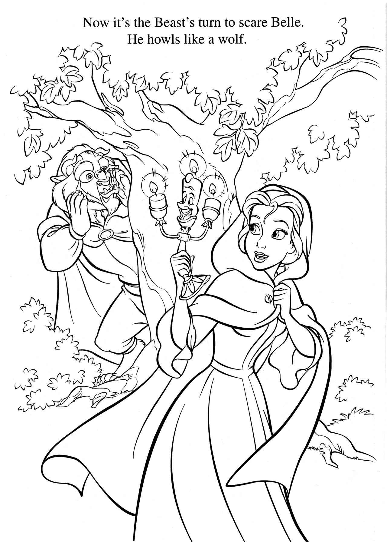 1280x1790 Disney Coloring Pages Beauty And The Beast Beast