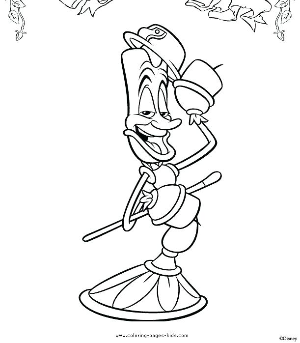 611x698 Beauty The Beast Coloring Pages Castle Collapses Chip