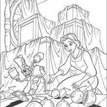 220x220 Beauty And The Beast Coloring Pages