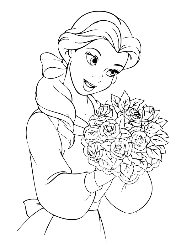 Disney Coloring Pages Belle at GetDrawings | Free download