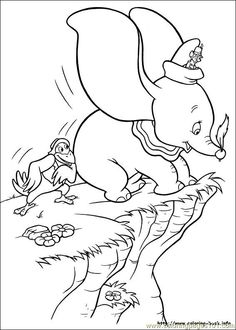 236x330 Coloring Pages Disney Characters Dumbo And Mrs Jumbo