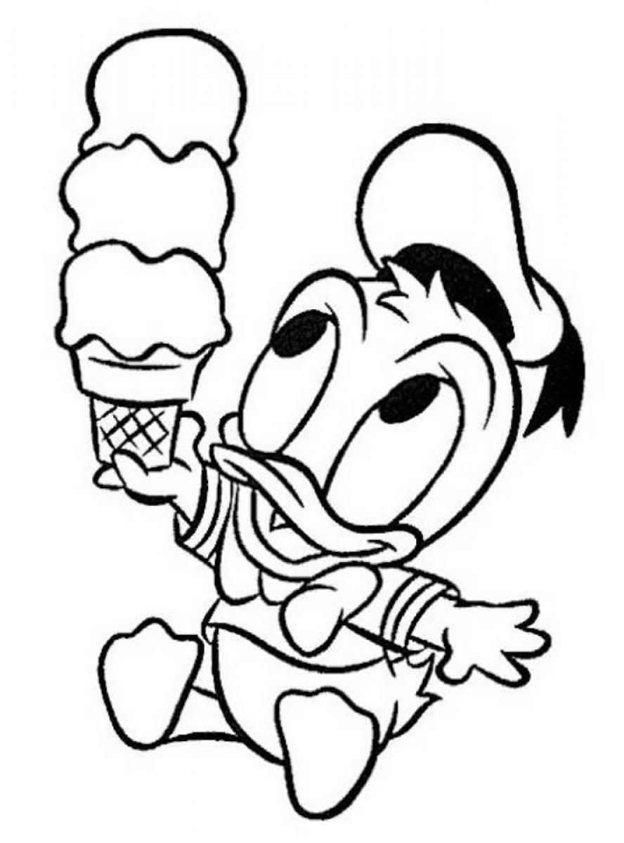 888x1200 Print Baby Donald Duck Disney Colouring Pages Printable Coloring