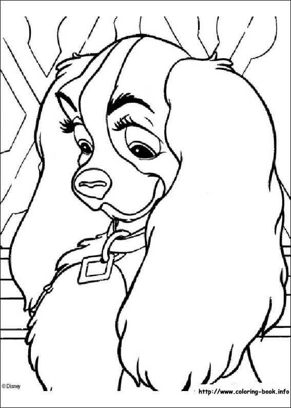 567x794 Lady And The Tramp Coloring Picture Disney Coloring Pages