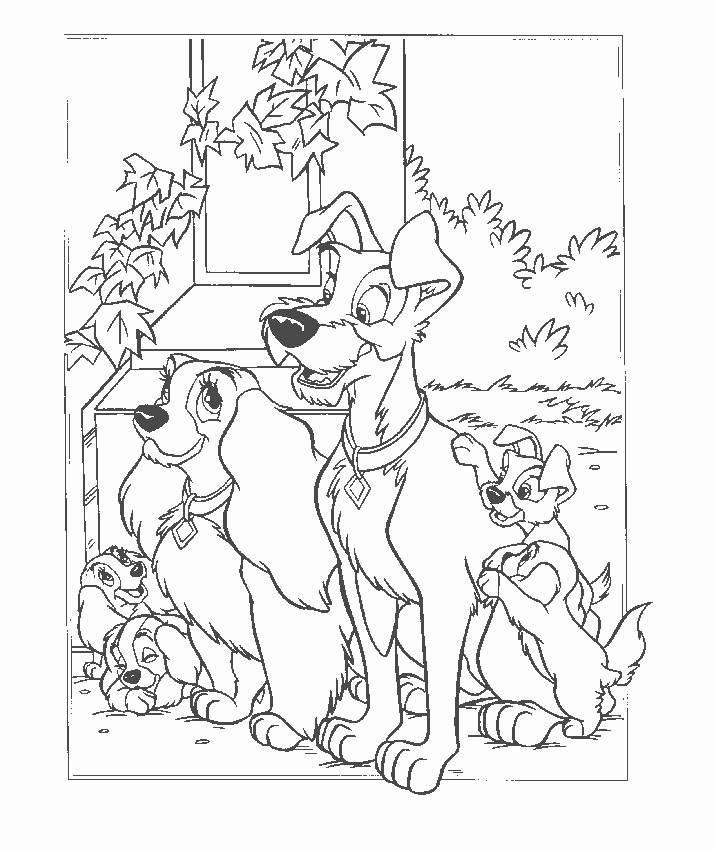 716x850 Fresh Of Disney Coloring Pages Lady And The Tramp Images