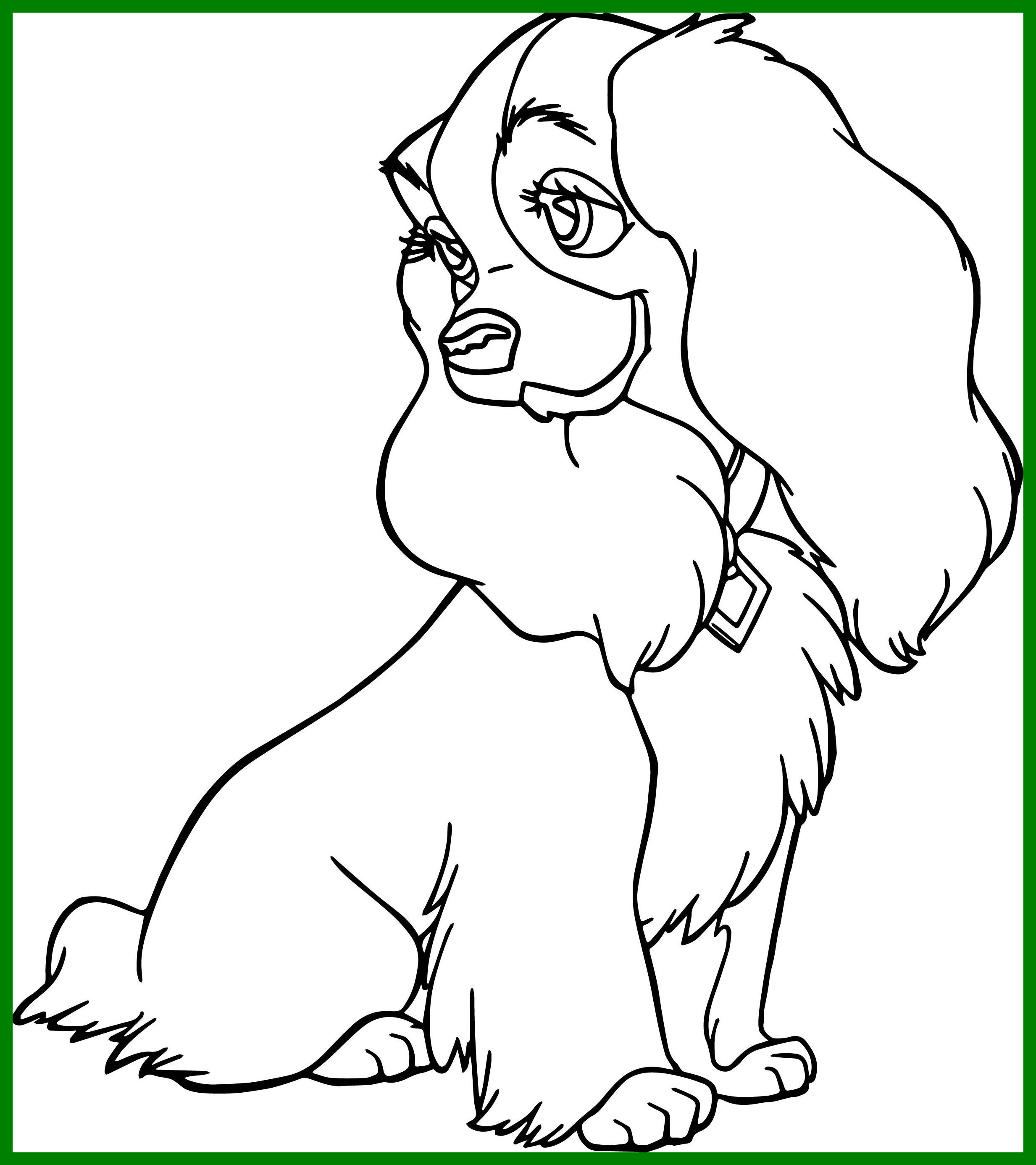 2466x2772 Disney Coloring Pages Lady And The Tramp