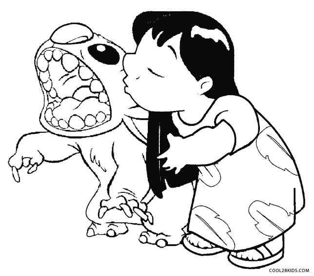 644x565 Printable Lilo And Stitch Coloring Pages For Kids