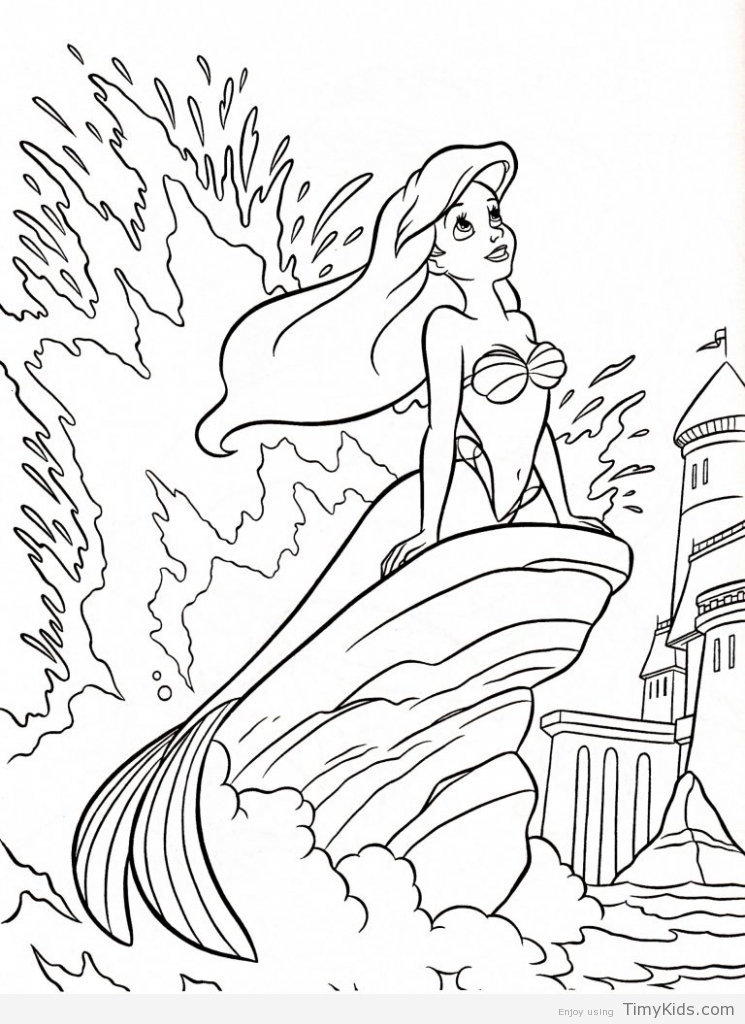 745x1024 Disney Coloring Pages Little Mermaid Timykids