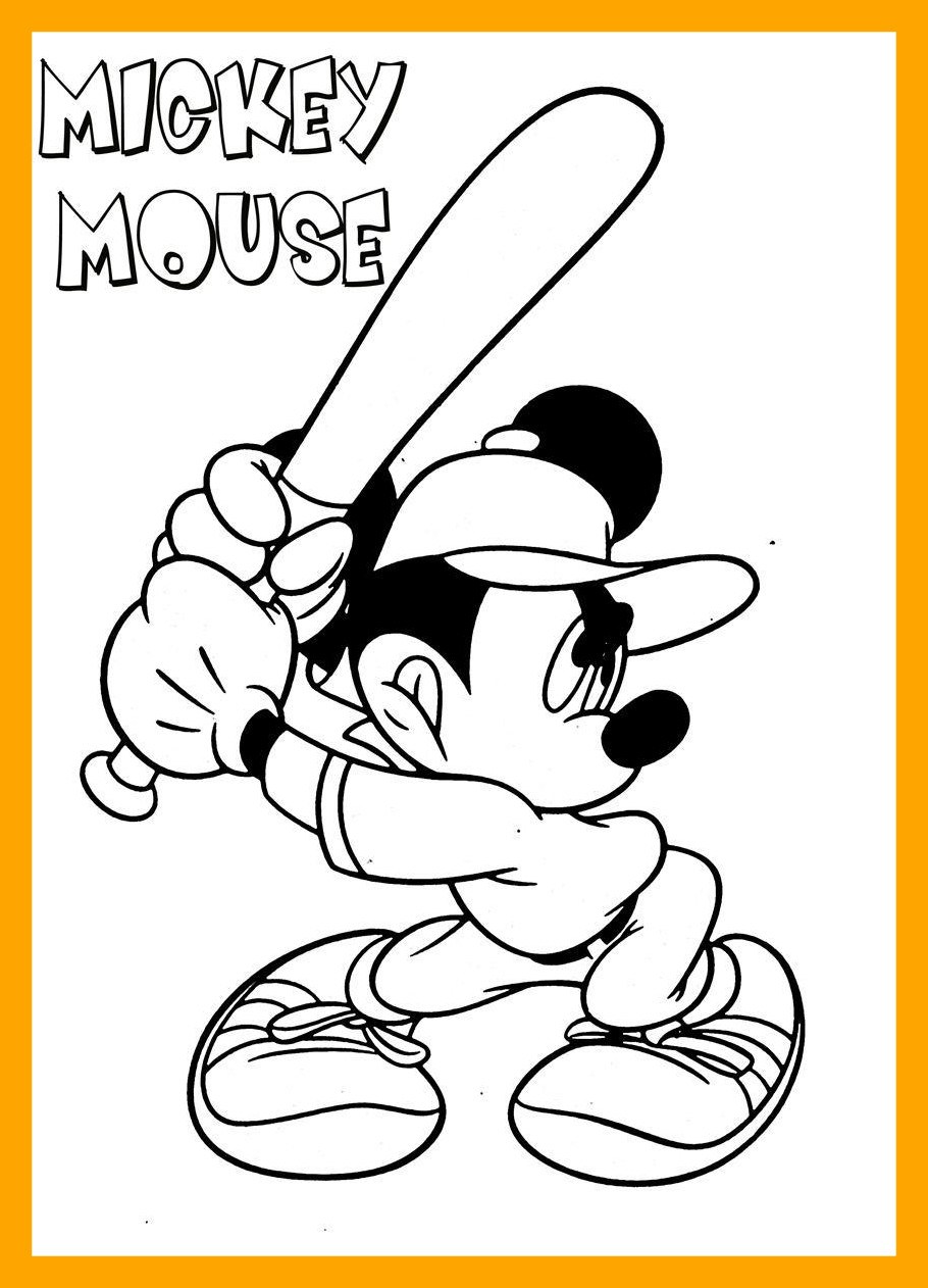 910x1262 Marvelous Mickey Mouse Coloring Page Of Disney And Friends