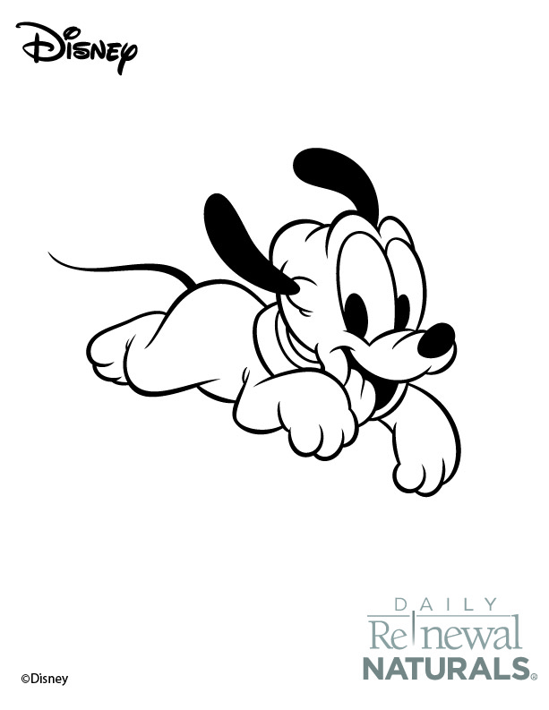 613x793 Mickey Mouse Baby Coloring Pages