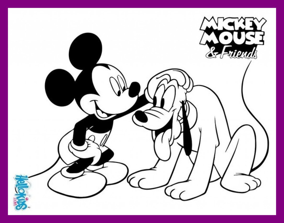 1084x853 Awesome Coloring Page Mickey Mouse Asoboo Info Image For Disney