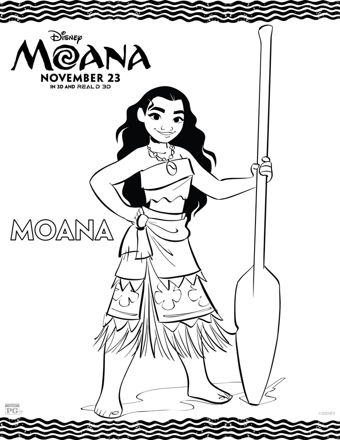 700x906 Moana Coloring Sheets