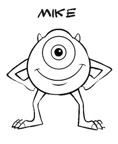 236x287 Monsters Inc Color Page, Disney Coloring Pages, Color Plate