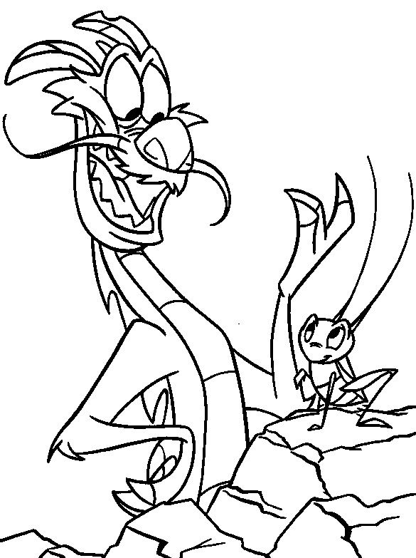 585x783 Mushu Happy Mulan Coloring Pages Kids Net