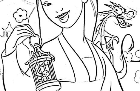 469x304 Disney Coloring Pages Mulan Just Colorings