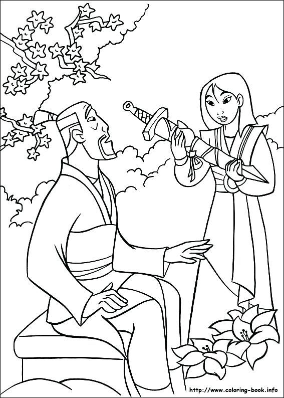 567x794 Disney Mulan Coloring Pages Posing Of Princess Coloring Pages