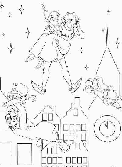 400x549 Peter Pan And City Coloring Page