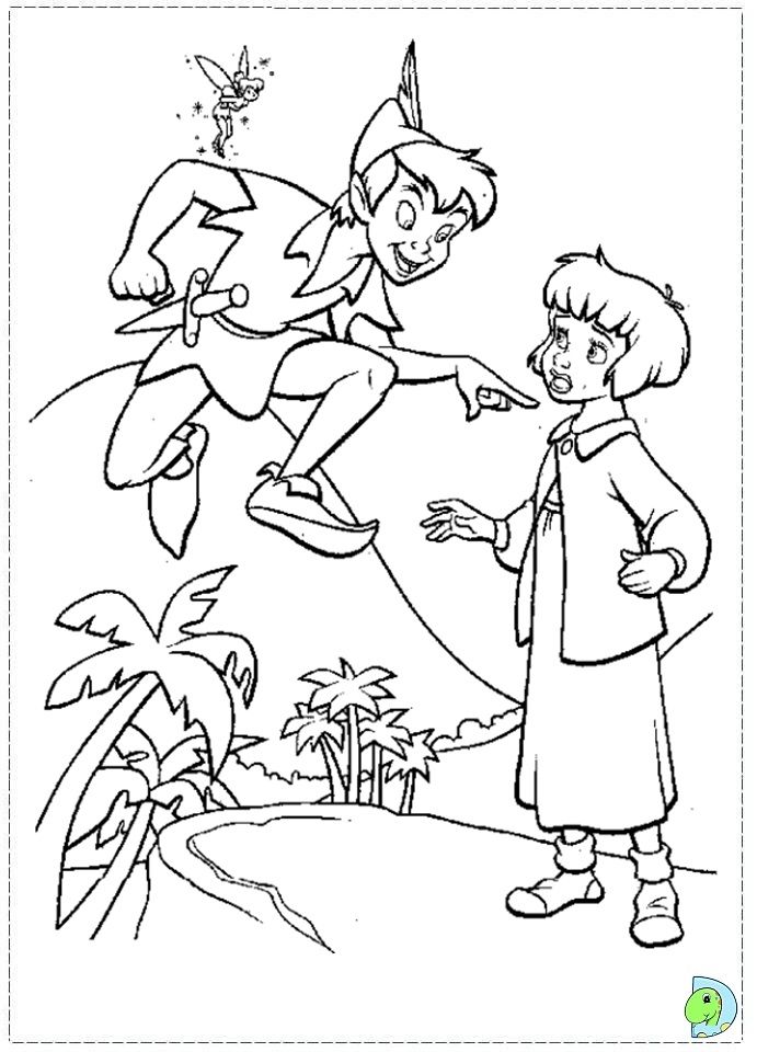 691x960 Peter Pan Coloring Page Coloring Pages And Craft