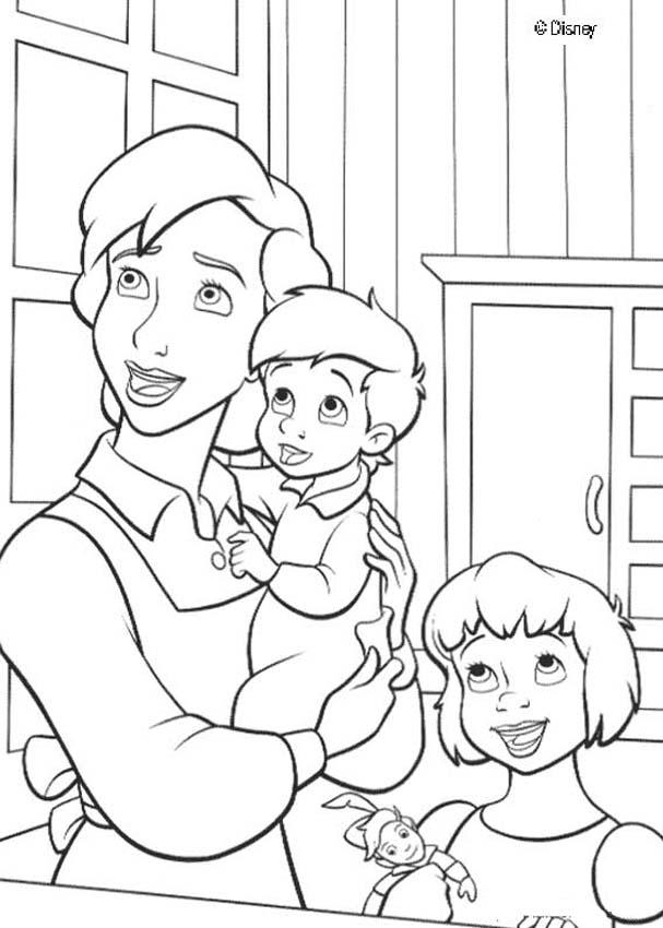 607x850 Peter Pan Coloring Pages