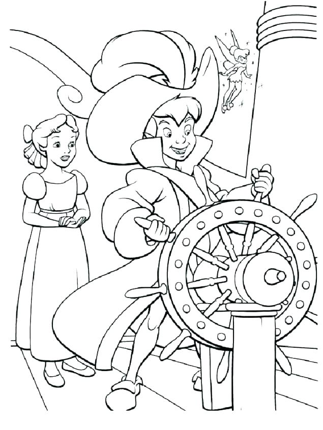 635x847 Peter Pan Coloring Pages Free