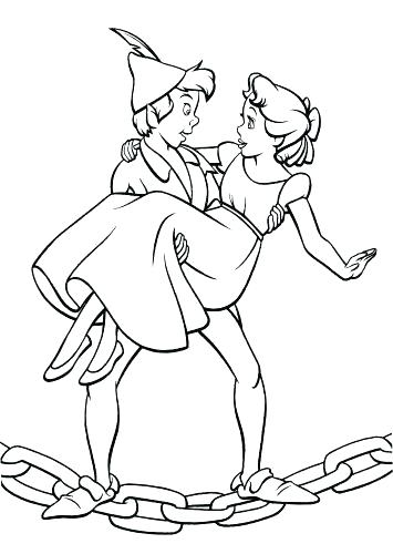 355x500 Peter Pan Coloring Pages Free