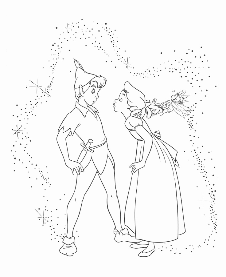 736x900 Coloring Pages Of Peter Pan Luxury Return To Never Land Gallery