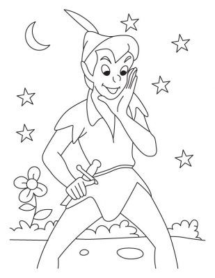 309x400 Desenhos Para Pintar Peter Pan