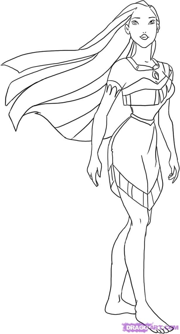 615x1141 Pocahontas Coloring Pages Kids Coloring Page Disney Coloring