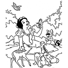 230x230 Top Free Printable Snow White Coloring Pages Online