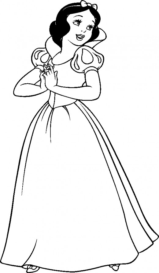 520x891 Disney Princess Coloring Pages Snow White Bgcentrum Disney