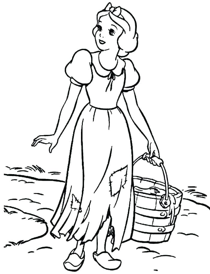 700x914 Disney Princess Coloring Pages Snow White Professional