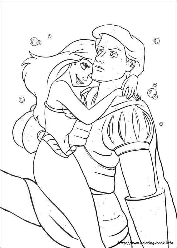 567x794 Ariel Eric And Melody Coloring Pages Best Little Mermaid Colouring