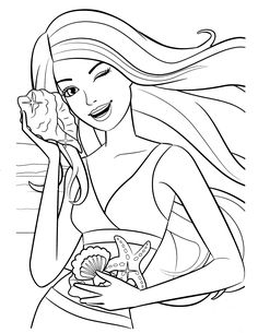 236x305 Barbie Coloring Pages