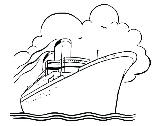 600x491 Cruise Ship Coloring Sheet Page Pages How To Draw Colori
