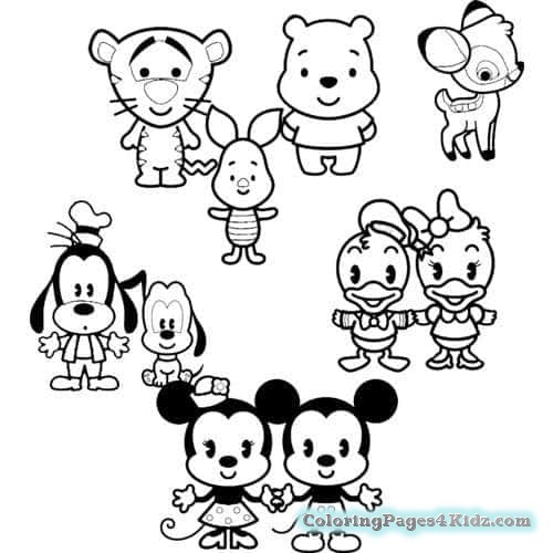 500x500 Disney Cuties Coloring Pages Stitch Coloring Pages For Kids