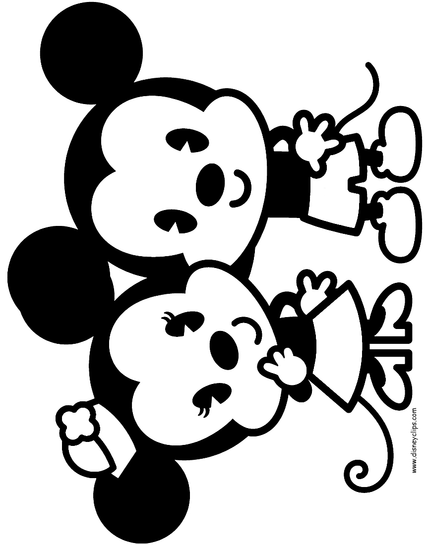 861x1100 Mickey And Minnie Coloring Pages Lovely Disney Cuties Coloring