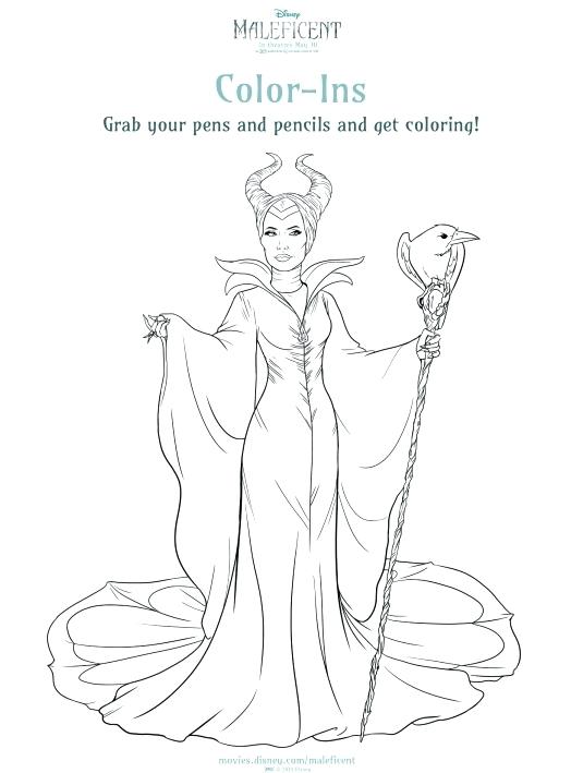524x709 Awesome Disney Descendants Coloring Pages Printable And Maleficent