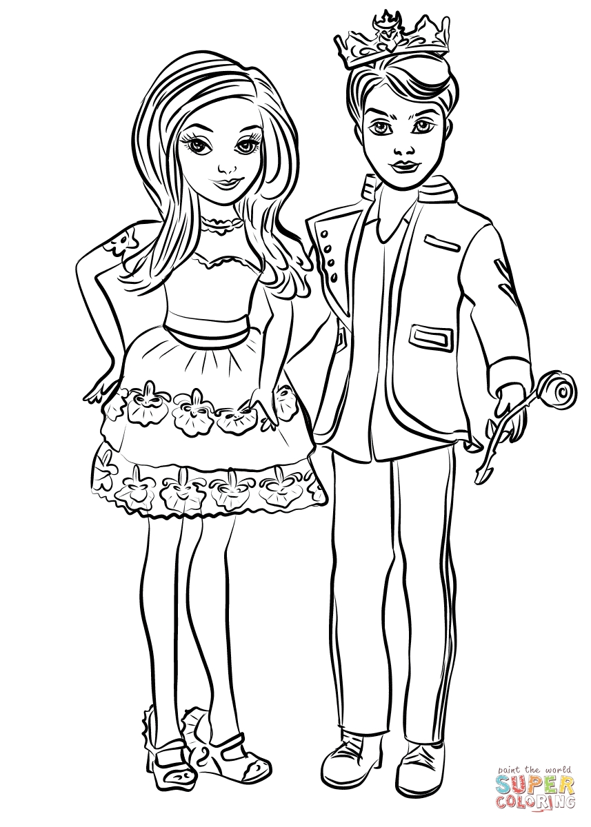 857x1200 Luxury Disney Descendants Coloring Pages Printable