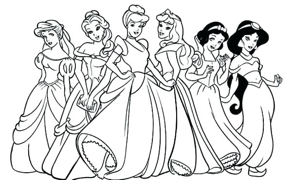 600x371 Coloring Sheets Disney Free Coloring Pages Princess Free Princess