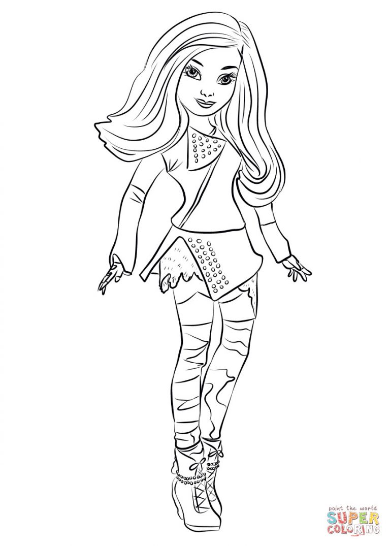 768x1075 Beautiful Decoration Descendants Coloring Pages Opportunities