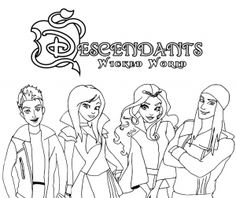 236x198 Mal Descendants Coloring Page Free Movie Coloring Pages