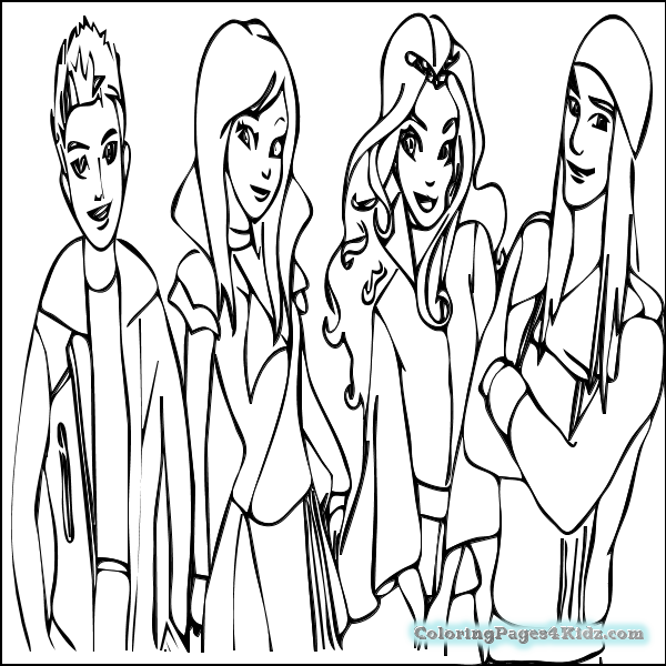 600x600 Descendants Coloring Pages Coloring Pages For Kids