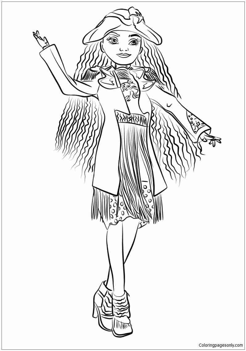798x1139 Coloring Pages For Descendants Copy Uma From Inside Noticeable Mal