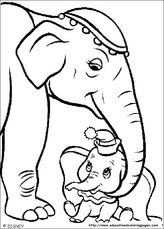 567x794 Dumbo Coloring Pages